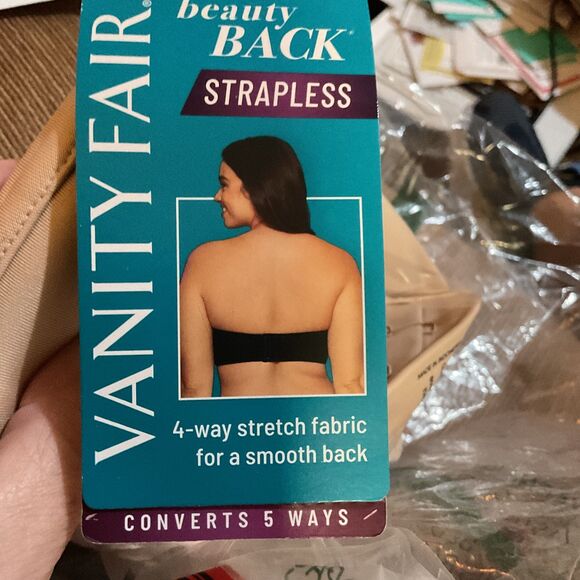 Vanity Fair Beauty Back Strapless Bra, Rose Beige 36C - Picture 6 of 9